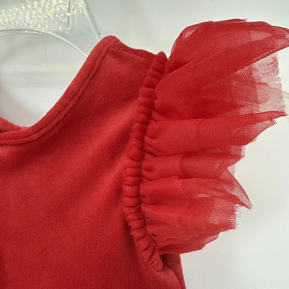 Barbie Tartan‎ And Velvet Holiday Dress 2T Ruffle